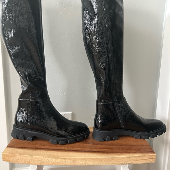 Michael Kors Crackled Faux Patent Leather Boot - Picture 3 of 9